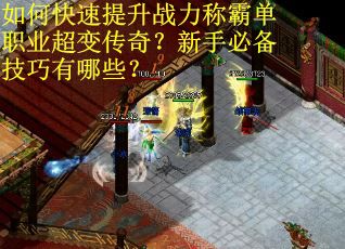 如何快速提升战力称霸单职业超变传奇?新手必备技巧有哪些? 如何快速提升战力称霸单职业超变传奇?新手必备技巧有哪些?