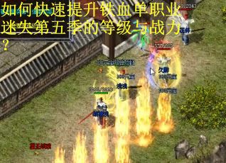 如何快速提升铁血单职业迷失第五季的等级与战力？