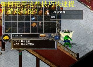 如何运用这些技巧快速提升游戏等级？