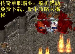 传奇单职霸业：脱机辅助免费下载，新手攻略大揭秘