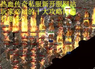热血传奇私服新开服网站玩家必知的十大攻略问题有哪些？