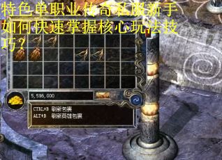 特色单职业传奇私服新手如何快速掌握核心玩法技巧？