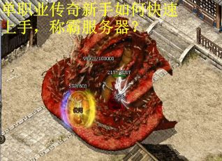 单职业传奇新手如何快速上手，称霸服务器？