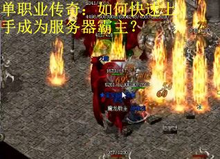 单职业传奇：如何快速上手成为服务器霸主？