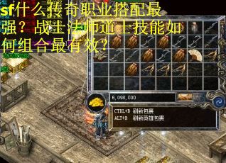 sf什么传奇职业搭配最强？战士法师道士技能如何组合最有效？