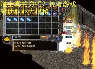 道士真的穷吗？传奇游戏辅助职业大揭秘