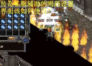 传奇私服辅助的喝药设置界面该如何使用？