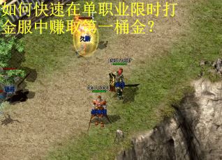 如何快速在单职业限时打金服中赚取第一桶金？