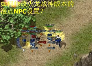 如何修改火龙战神版本的泡点NPC设置？